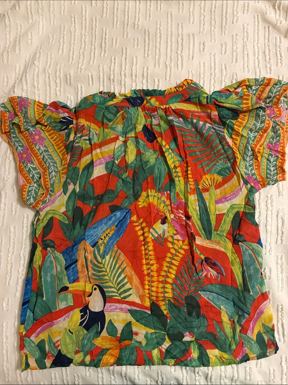 NWOT Panama Jack Tropical Floral Top Small - Picture 4 of 4